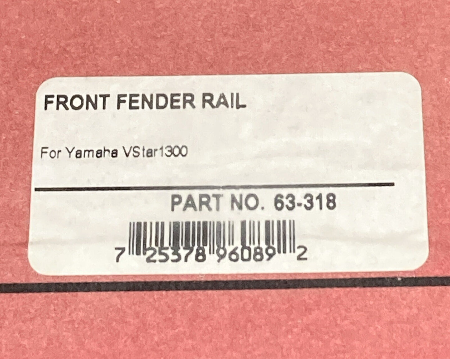 NEW SHOW CHROME 63-318 FRONT FENDER RAIL