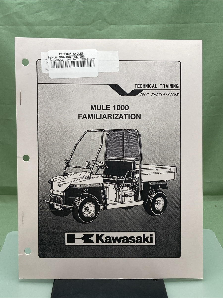 GENUINE KAWASAKI JDH-TRBPES-JHSST-M1VRM88 MULE 1000 FAMILIARIZATION