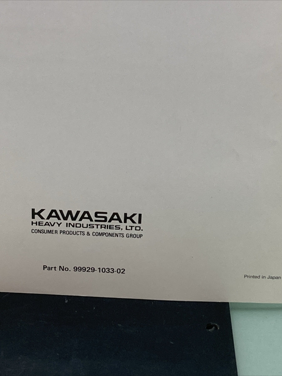 GENUINE KAWASAKI 99929-1033-02 JET SKI WATERCRAFT TRAINING MANUAL