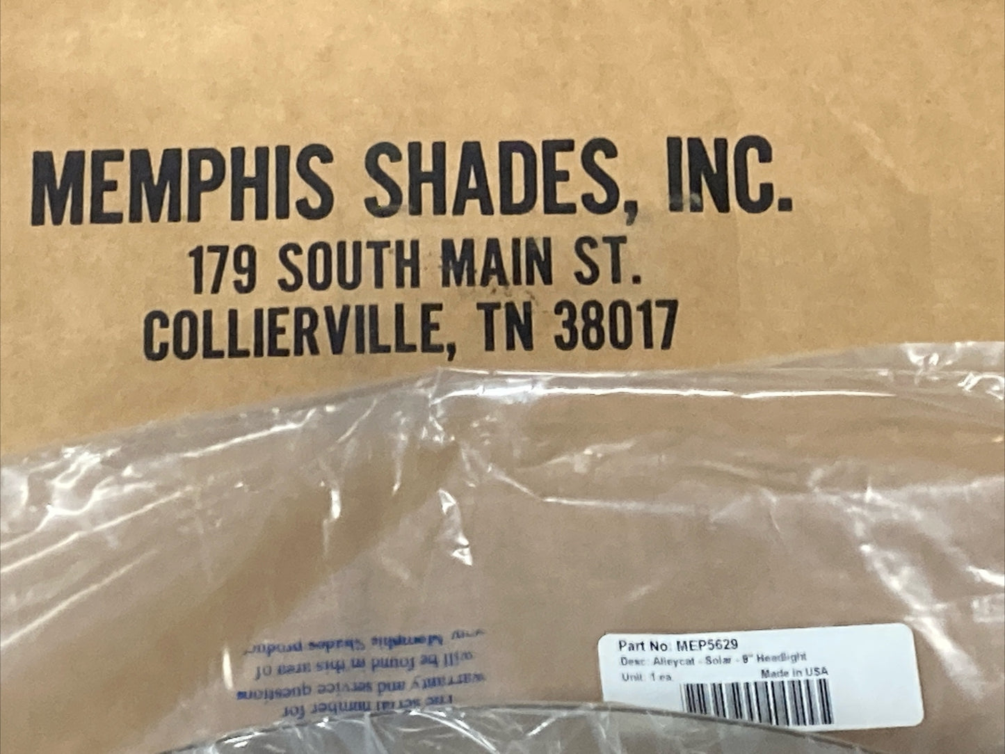NEW MEMPHIS SHADES MEP5629 ALLEYCAT 9"HEADLIGHT WINDSHIELD-SOLAR