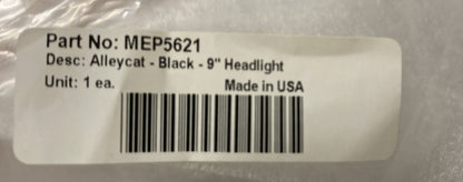 NEW MEMPHIS SHADES MEP5621 ALLEYCAT 9" HEADLIGHT BLACK WINDSHIELD
