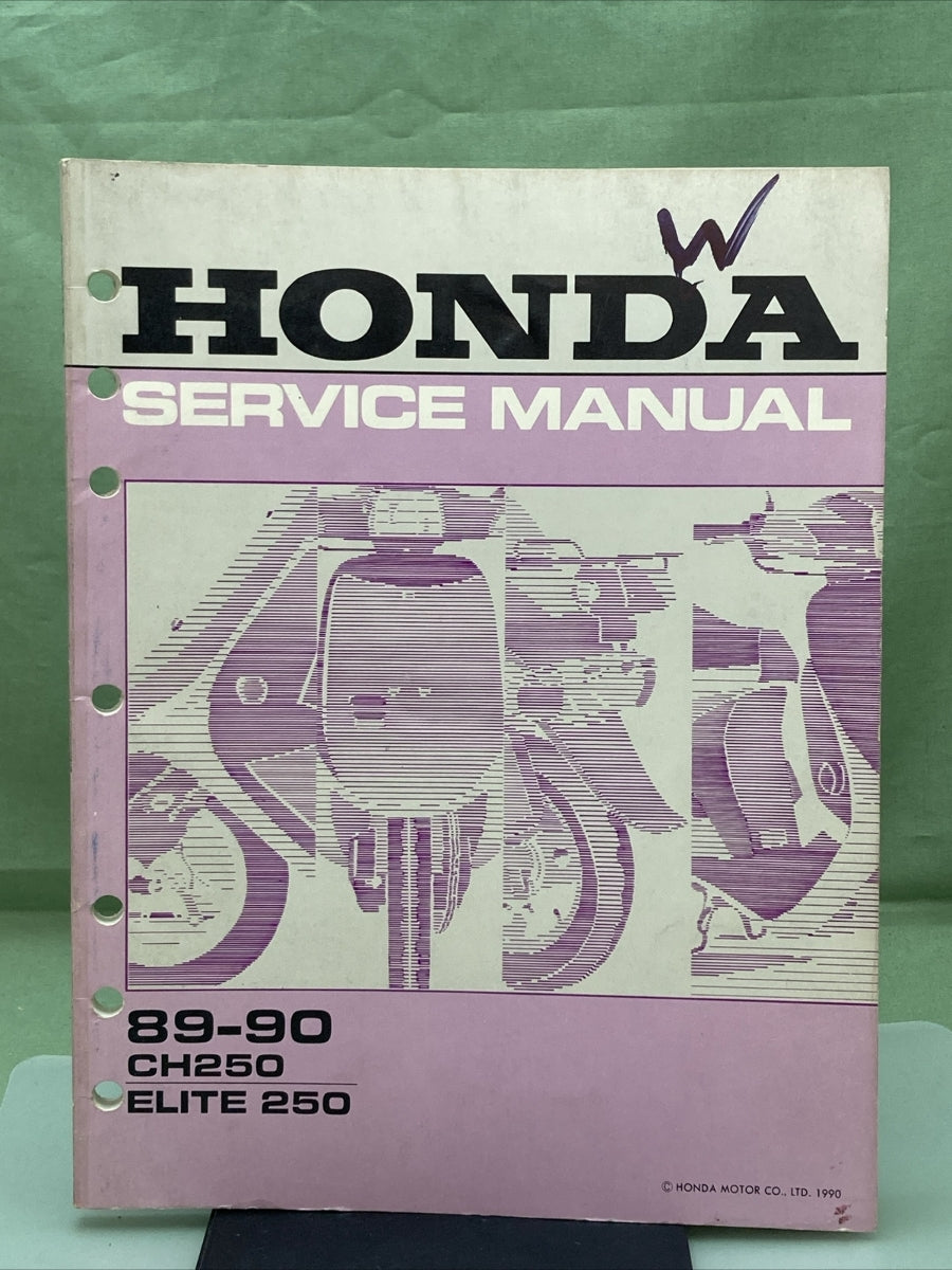 GENUINE HONDA 61KAB01 CH250/ELITE 250 SERVICE MANUAL '89-'90