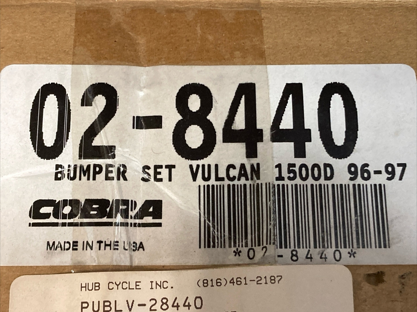 NEW COBRA 02-8440 CHROME BUMPER SET KAWASAKI VULCAN 1500D 96-97