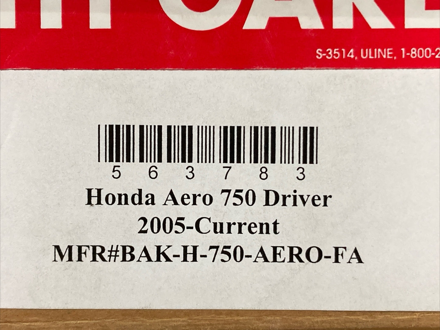 NEW BAKUP BAK-H-750-AERO-FA DRIVERS BACKREST HONDA AERO 750 2005-UP