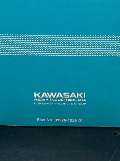 GENUINE KAWASAKI 99926-1025-01 JETSKI WATERCRAFT SERVICE SPECIFICATIONS HANDBOOK