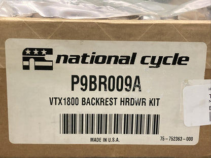NEW GENUINE NATIONAL CYCLE PALADIN P9BR009A VTX1800 BACKREST HARDWARE KIT
