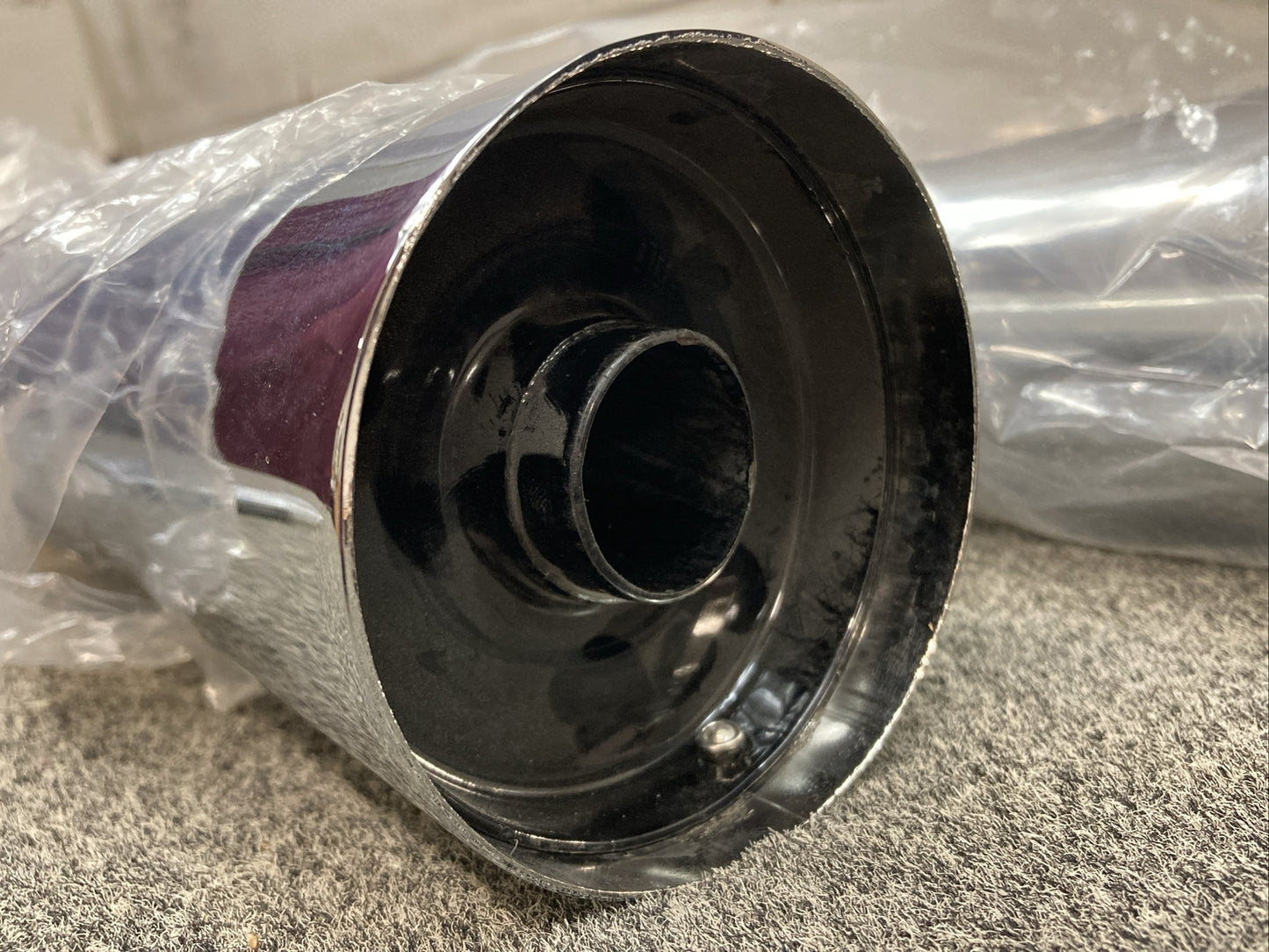 NEW MAC PERFORMANCE 001-1611 CHROME MEGAPHONE FLAIR TIP MUFFLERS HONDA 750 79-82