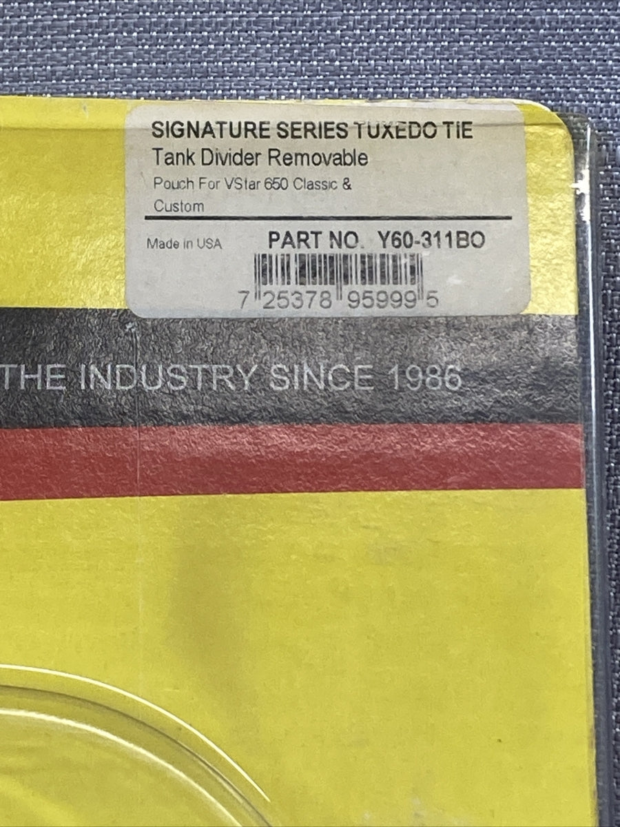 NEW HOPNEL Y60-311BO SIGNATURE SERIES TUXEDO TIE, TANK DIVIDER REMOVABLE