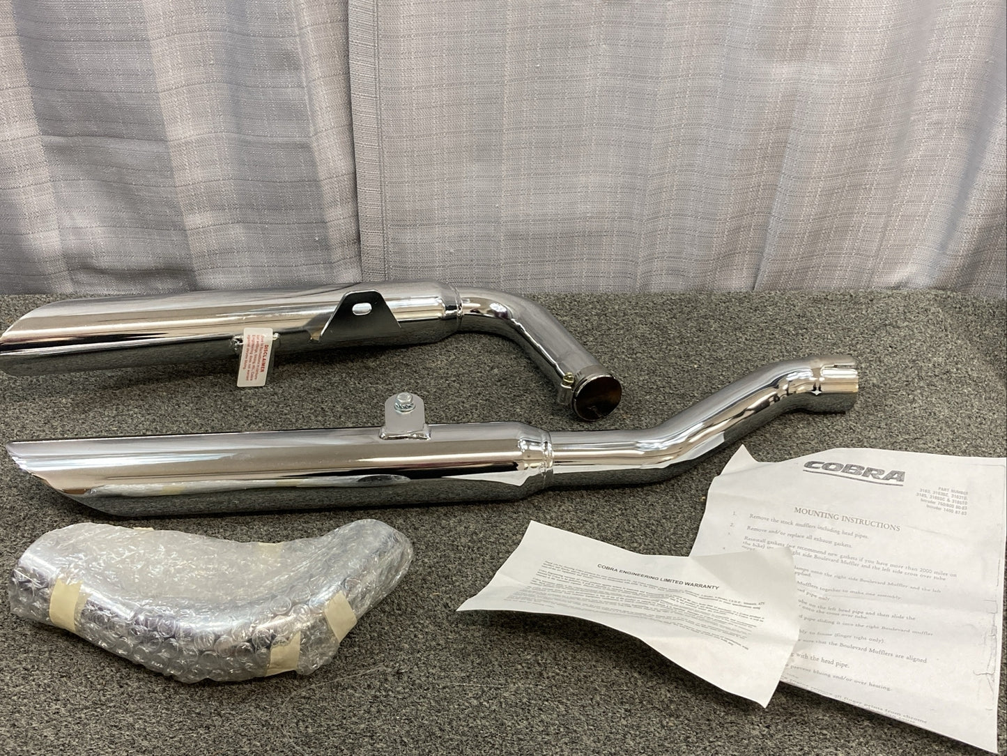 NEW COBRA 3163 BOULEVARD EXHAUST FOR SUZUKI INTRUDER 750/800 '90-93, 1400 '87-93