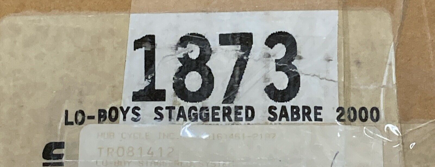 NEW COBRA 1873 LO BOYS STAGGERED SABRE 2000 EXHAUST KIT