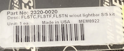 NEW MEMPHIS SHADES 2320-0020 MEM8922 FLSTC FLSTF FLSTN W/OUT LIGHTBAR S/S KIT