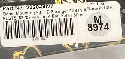 NEW MEMPHIS SHADES 2320-0027 M8974 MOUNTING KIT HD SPRINGER FXSTS FLSTS