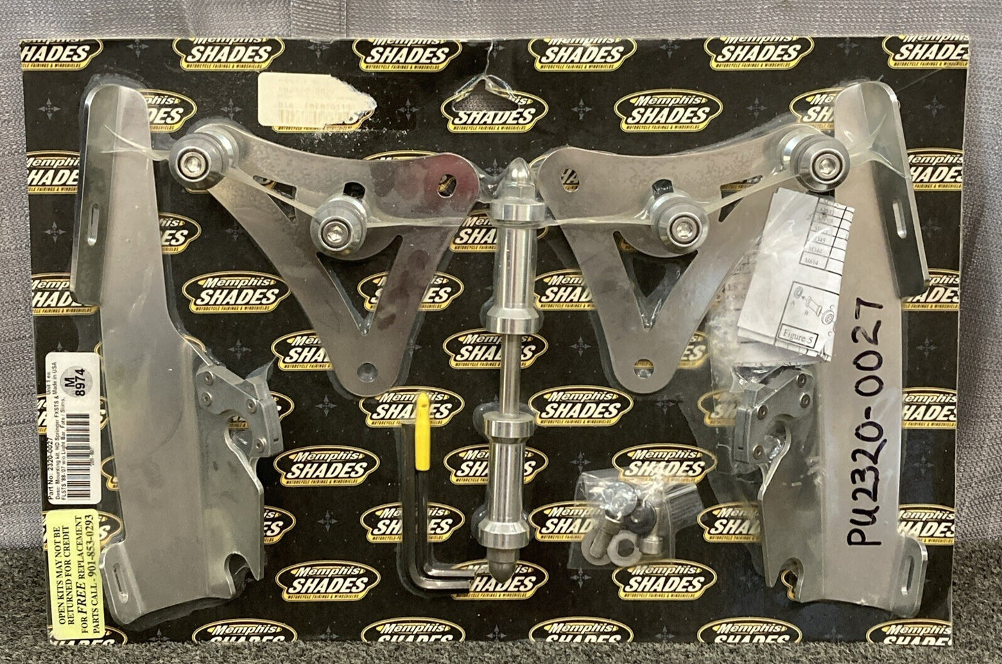 NEW MEMPHIS SHADES 2320-0027 M8974 MOUNTING KIT HD SPRINGER FXSTS FLSTS