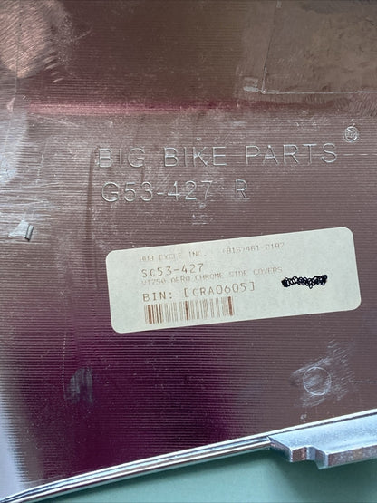 NEW BIG BIKE PARTS G53-427 VI750 AERO CHROME SIDE COVER RH
