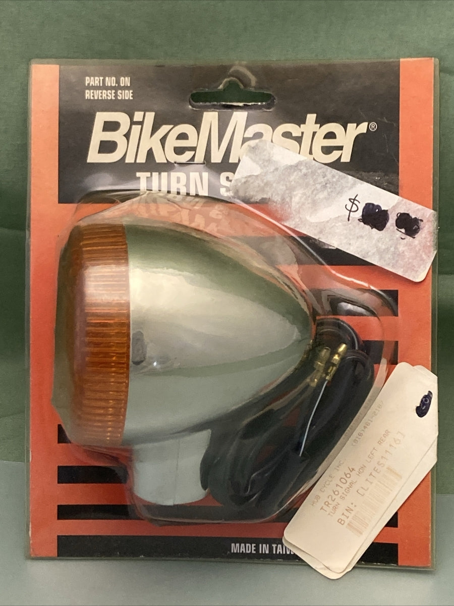 NEW GENUINE BIKEMASTER 26-1112 HONDA FRONT LEFT TURN SIGNAL