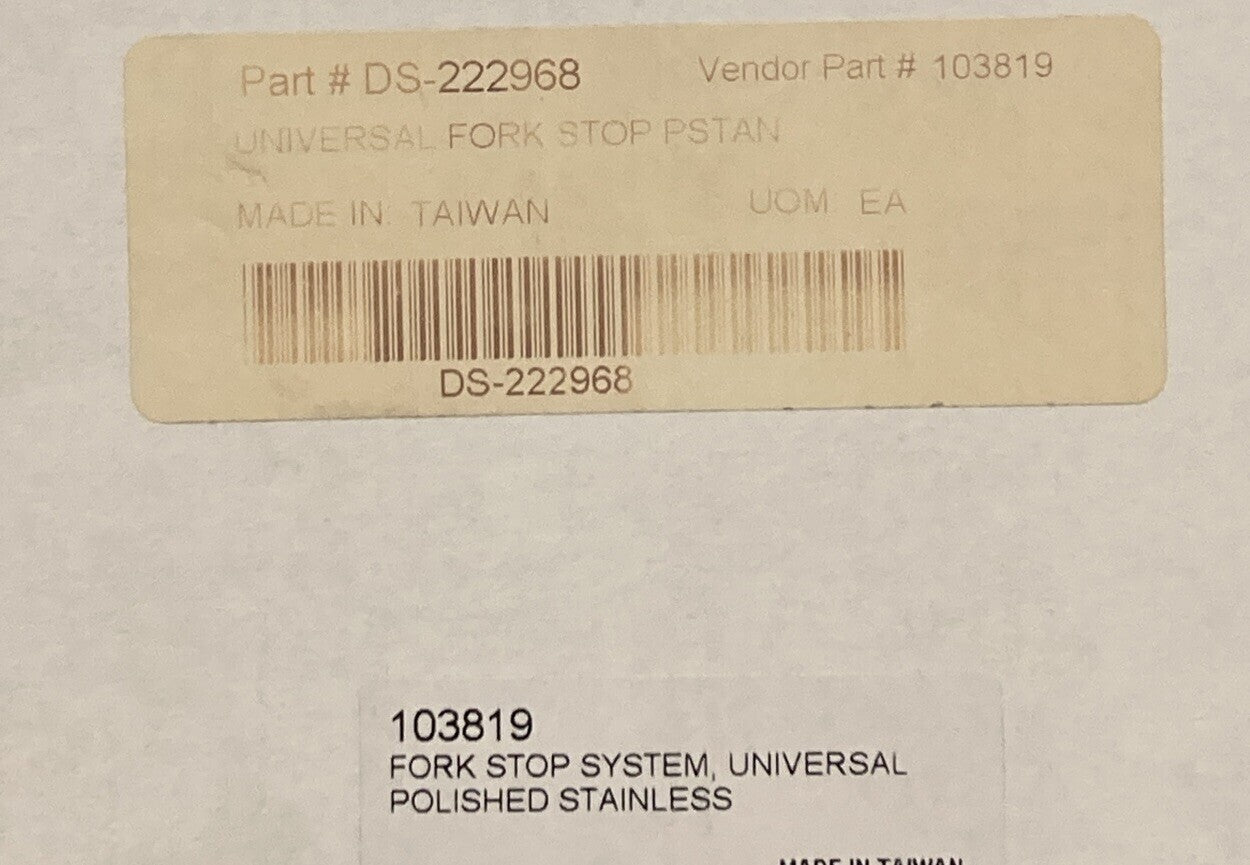 NEW PRO-ONE DS-222968 UNIVERSAL FORK STOP