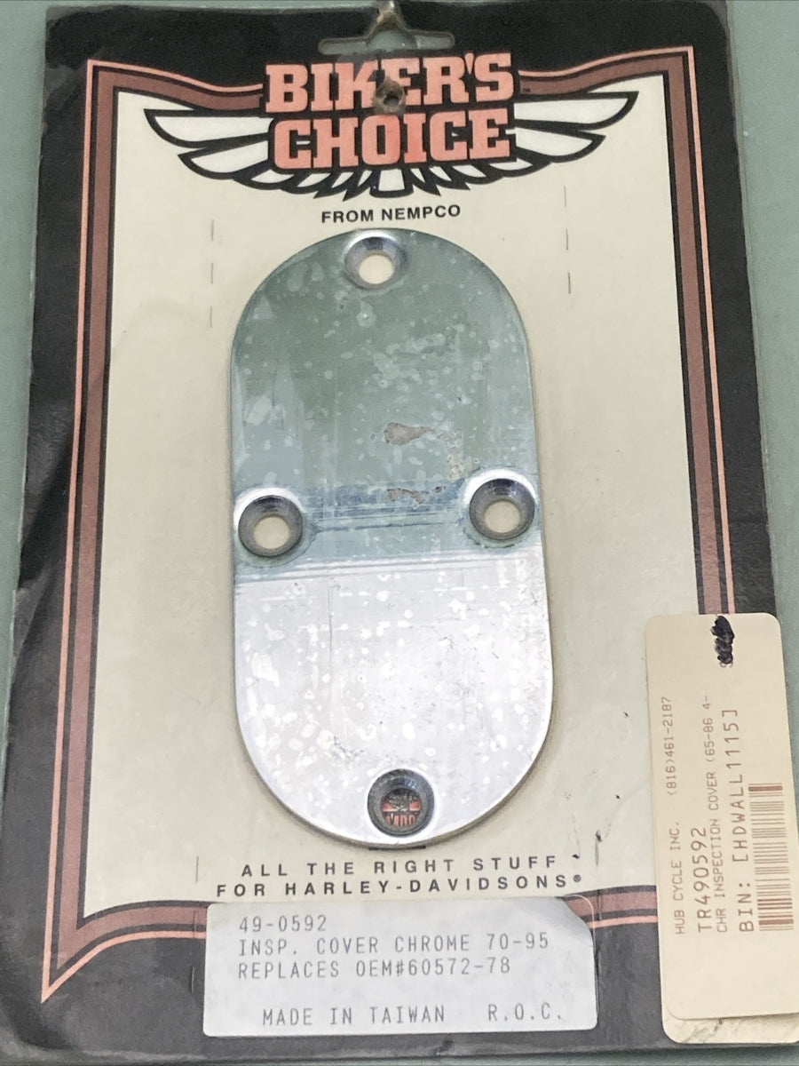 NEW GENUINE BIKER'S CHOICE 49-0592 INSPECTION COVER CHROME
