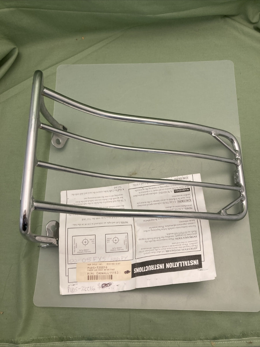 NEW GENUINE DRAG SPECIALTIES DS-720016 FENDER LUGGAGE RACK FITS 00-05 HARLEY