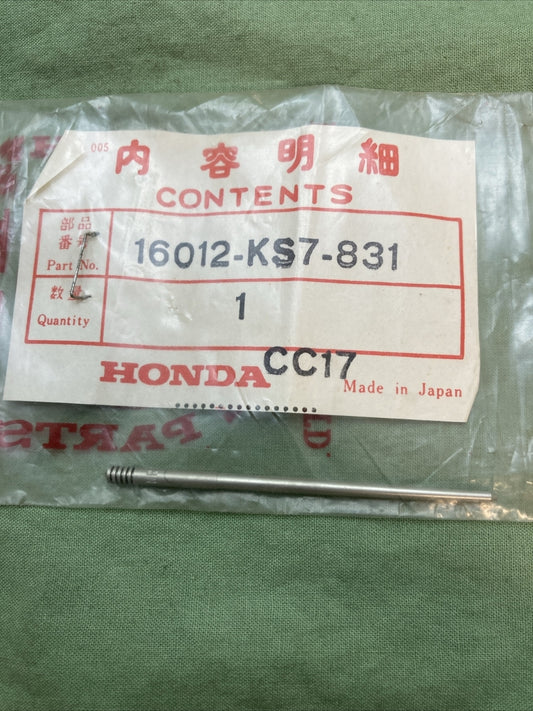 NEW GENUINE HONDA 16012-KS7-831  NEEDLE SET, JET