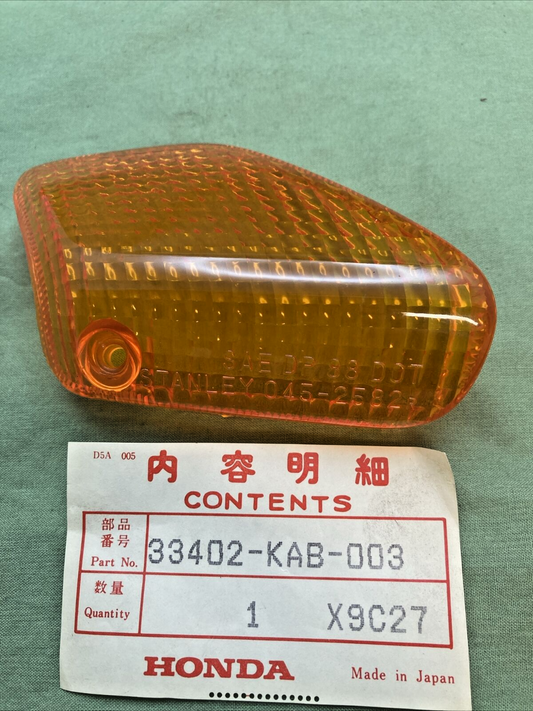 NEW GENUINE HONDA 33402-KAB-003 TURN SIGNAL LENS