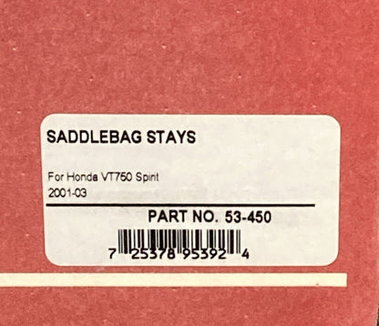 NEW SHOW CHROME 53-450 SADDLEBAG STAYS HONDA VT750 SPIRIT