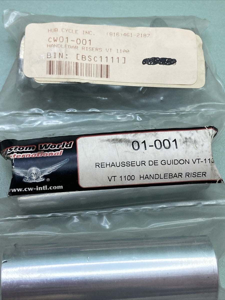 NEW CUSTOM WORLD INTERNATIONAL 01-001 REHAUSSEUR DE GUIDON VT-1100 HNDLEBR RISER