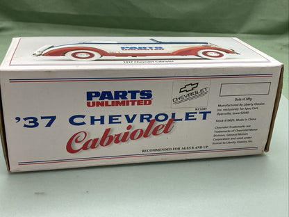 NEW PARTS UNLIMITED 10025 1937 CHEVY CABRIOLET