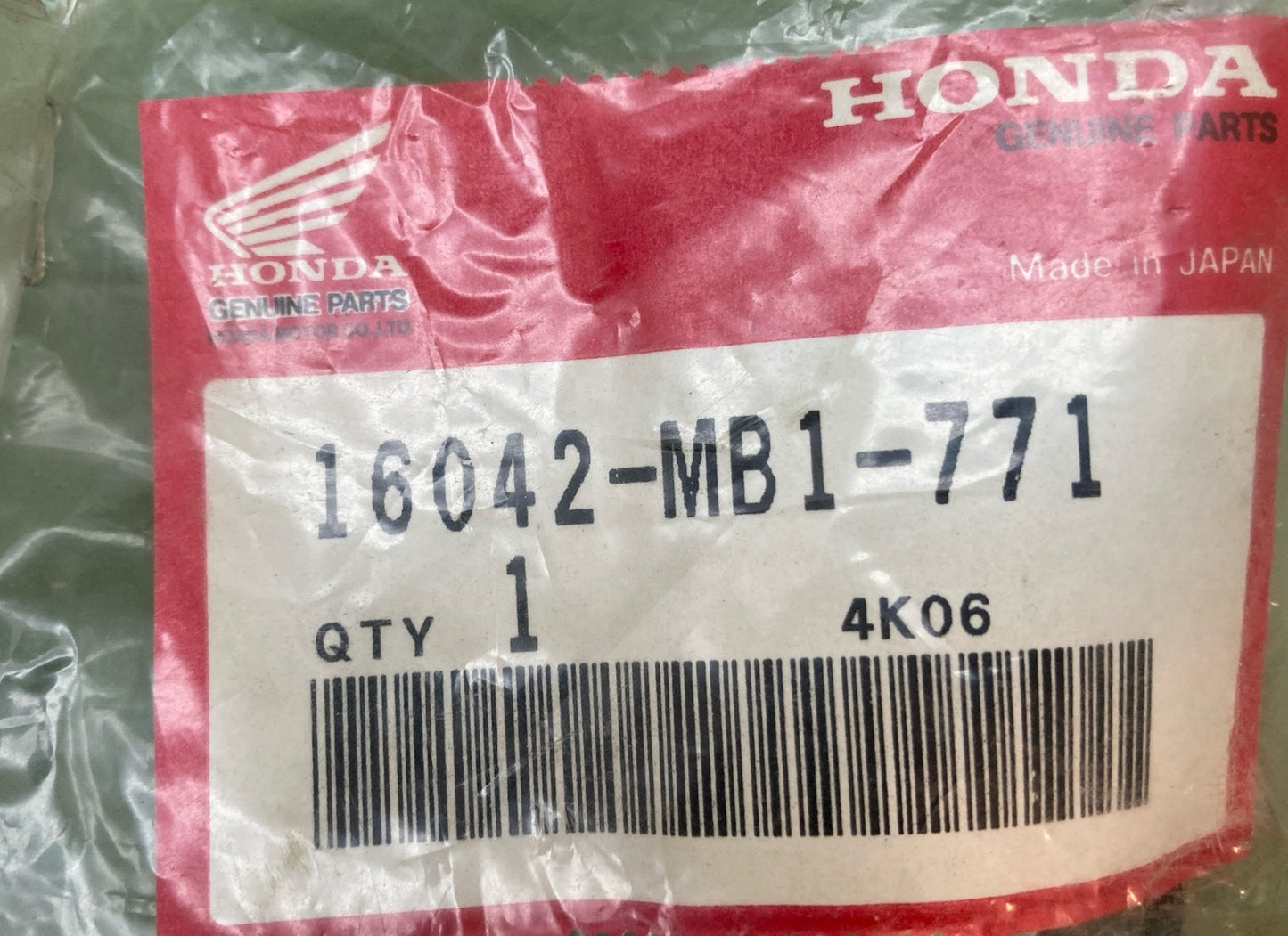 NEW GENUINE HONDA 16042-MB1-771 FUEL JOINT SET
