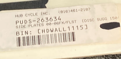 NEW DRAG SPECIALTIES DS-263634 SIDE PLATES 00-06 FX/FLST