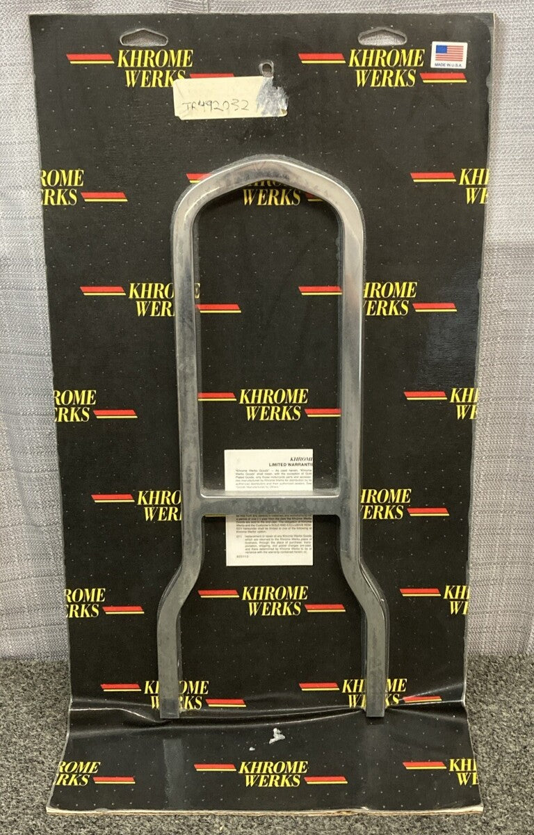 NEW KHROME WERKS 49-2032 LOWBOY UPRIGHT SISSY BAR BACK 6.69"