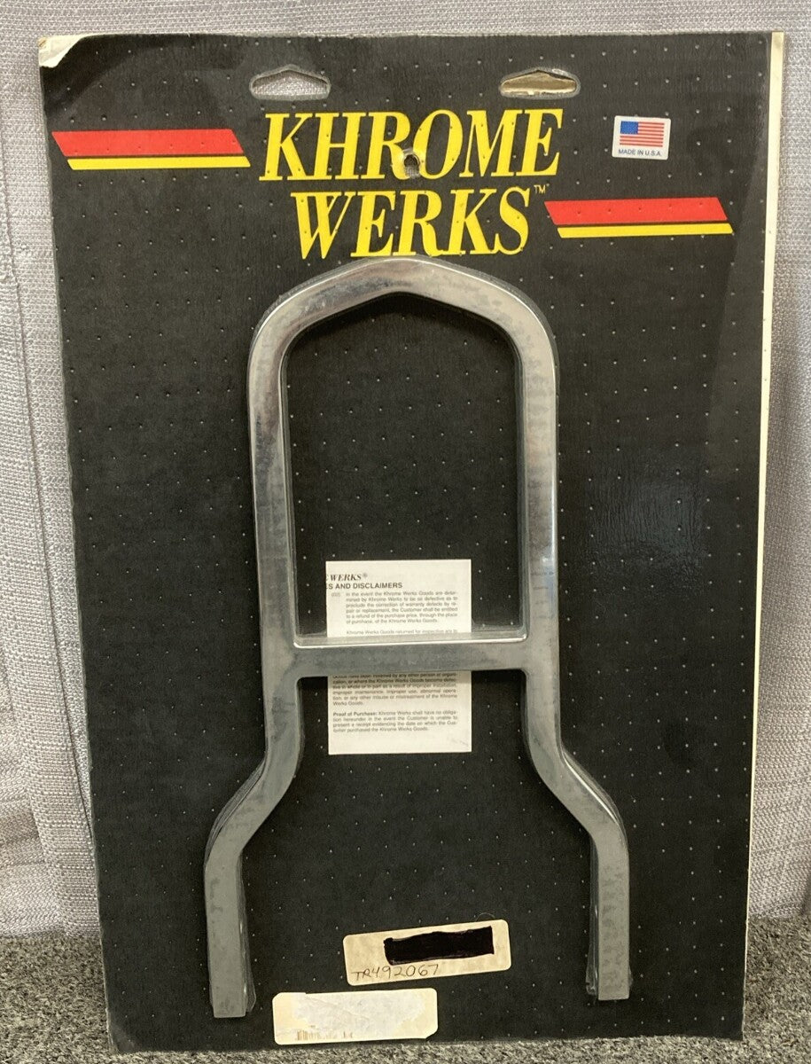 NEW KHROME WERKS 49-2067 SISSY BAR UPRIGHT 7.5" MINI LOWBOY