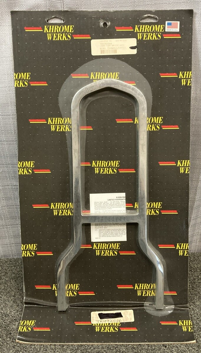 NEW KHROME WERKS 49-2066 SISSY BAR UPRIGHT 7.5" LOWBOY