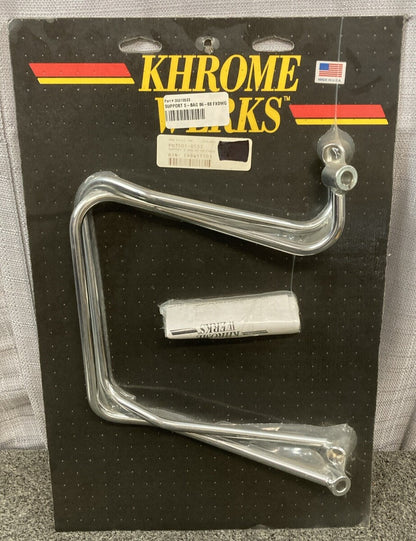 NEW KHROME WERKS 3501-0533 SADDLEBAG SUPPORTS 06-08 FXDWG WIDE GLIDE 08-11 FXDF