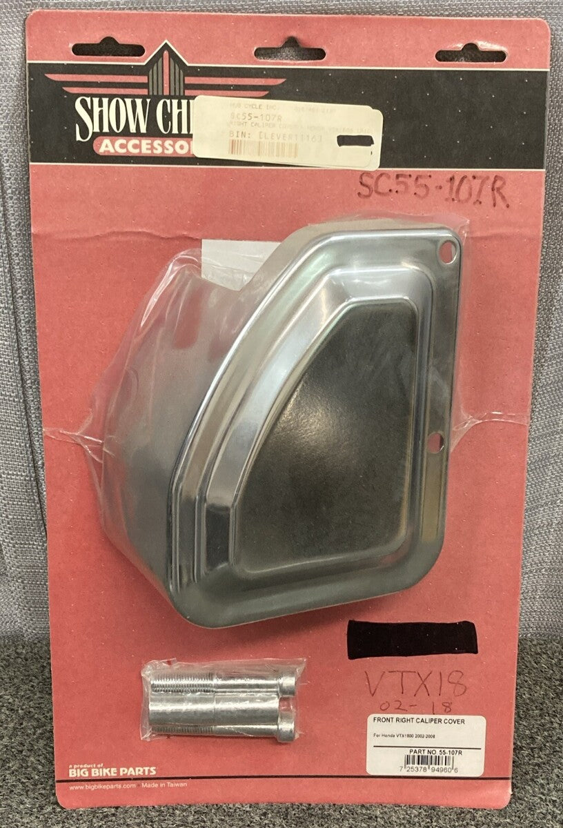 NEW SHOW CHROME 55-107R FRONT RIGHT CALIPER COVER HONDA VTX1800 02-08