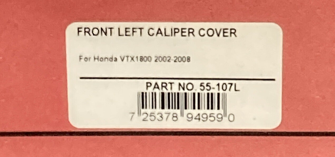 NEW SHOW CHROME 55-107L FRONT LEFT CALIPER COVER HONDA VTX1800 02-08