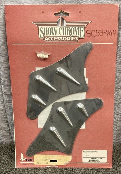 NEW SHOW CHROME 53-404 TEARDROP NECK TRIMVT750 ACE