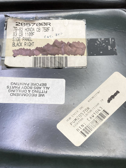 NEW MAIER 205700R SIDE PANEL BLACK RIGHT HONDA CB 750F/83/CB 1100F '79-'82