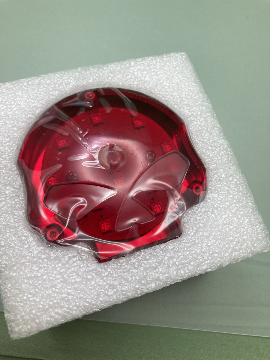 NEW WYATT GATLING 33-0074 RED BILLET SKULL MARKER LAMP WITH RED LED, V-TWIN