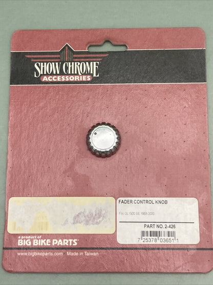 NEW GENUINE SHOW CHROME 2-426 FADER CONTROL KNOB FITS GL1500 93-00
