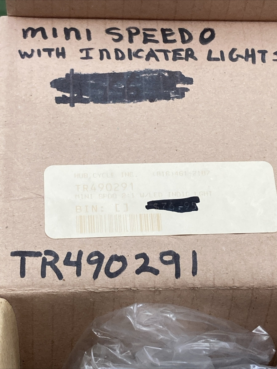 NEW BIKER'S CHOICE 490291 MINI SPEEDO WITH INDICATER LIGHTS
