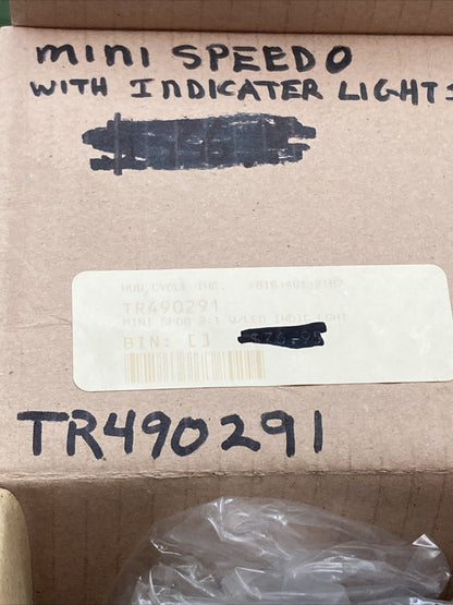 NEW BIKER'S CHOICE 490291 MINI SPEEDO WITH INDICATER LIGHTS