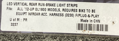 NEW GENUINE KURYAKYN 3237 LED VERTICAL REAR RUN-BRAKE LIGHT STRIP GL1800 2012-