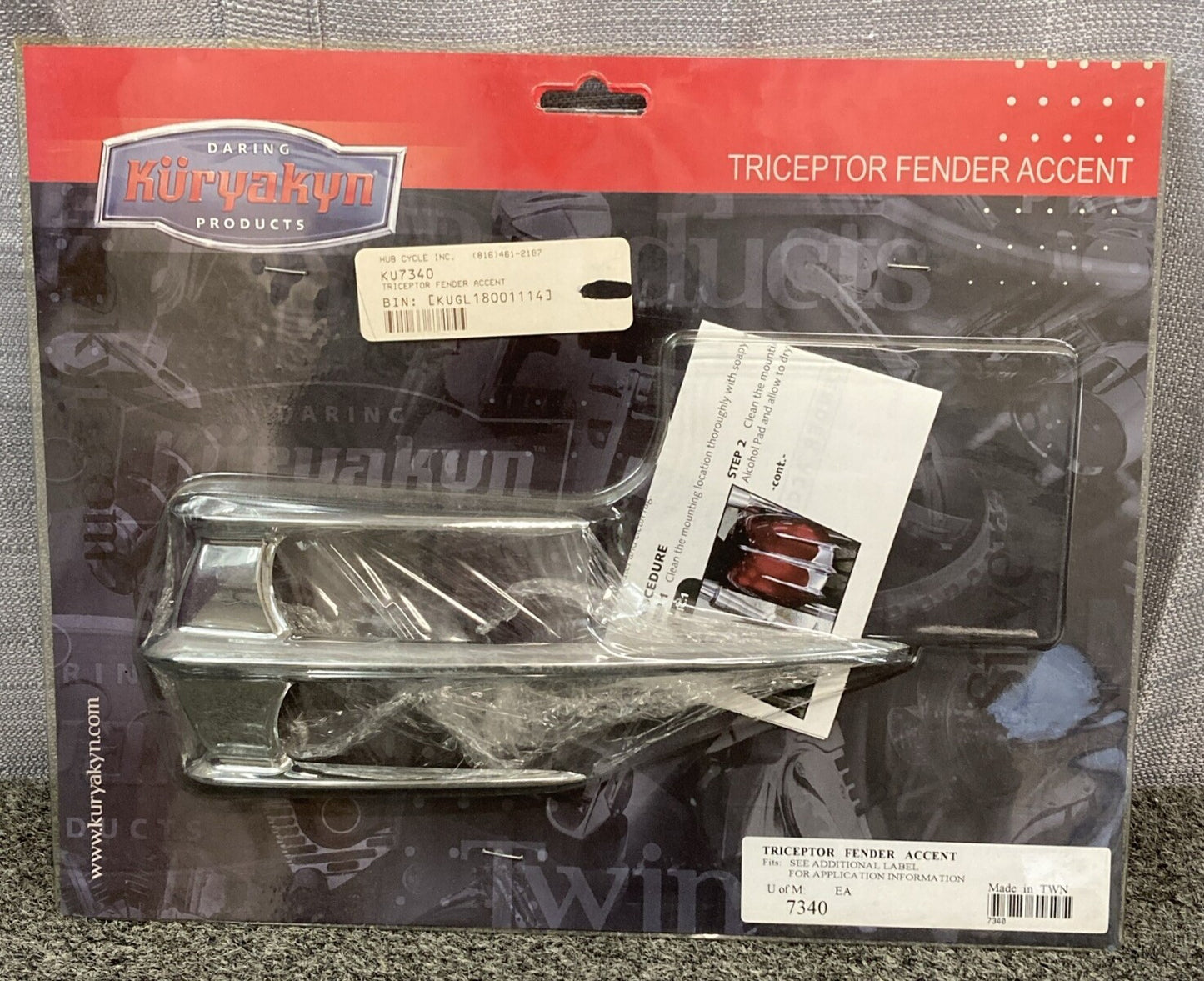 NEW KURYAKYN 7340 TRICEPTOR FENDER ACCENT