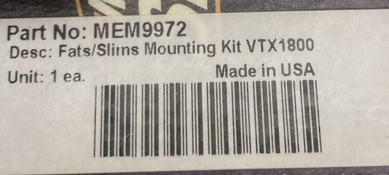 NEW GENUINE MEMPHIS SHADES MEM9972 FATS/SLIM HARDWARE KIT HONDA VTX1800