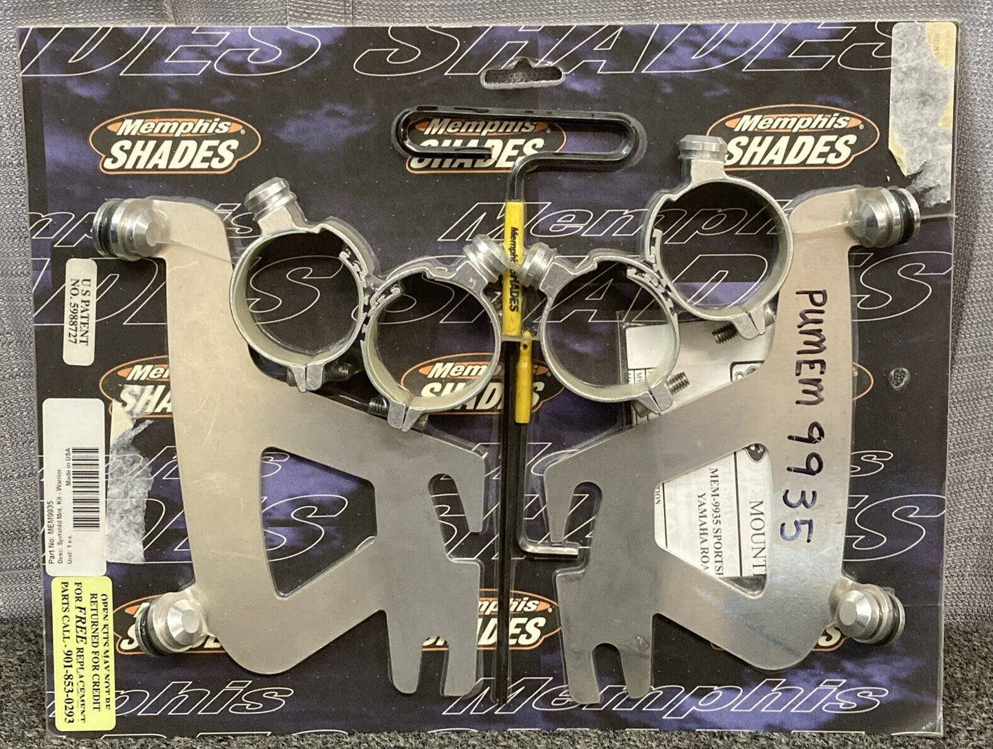 NEW MEMPHIS SHADES MEM9935 WARRIOR SPORTSHIELD MOUNT KIT