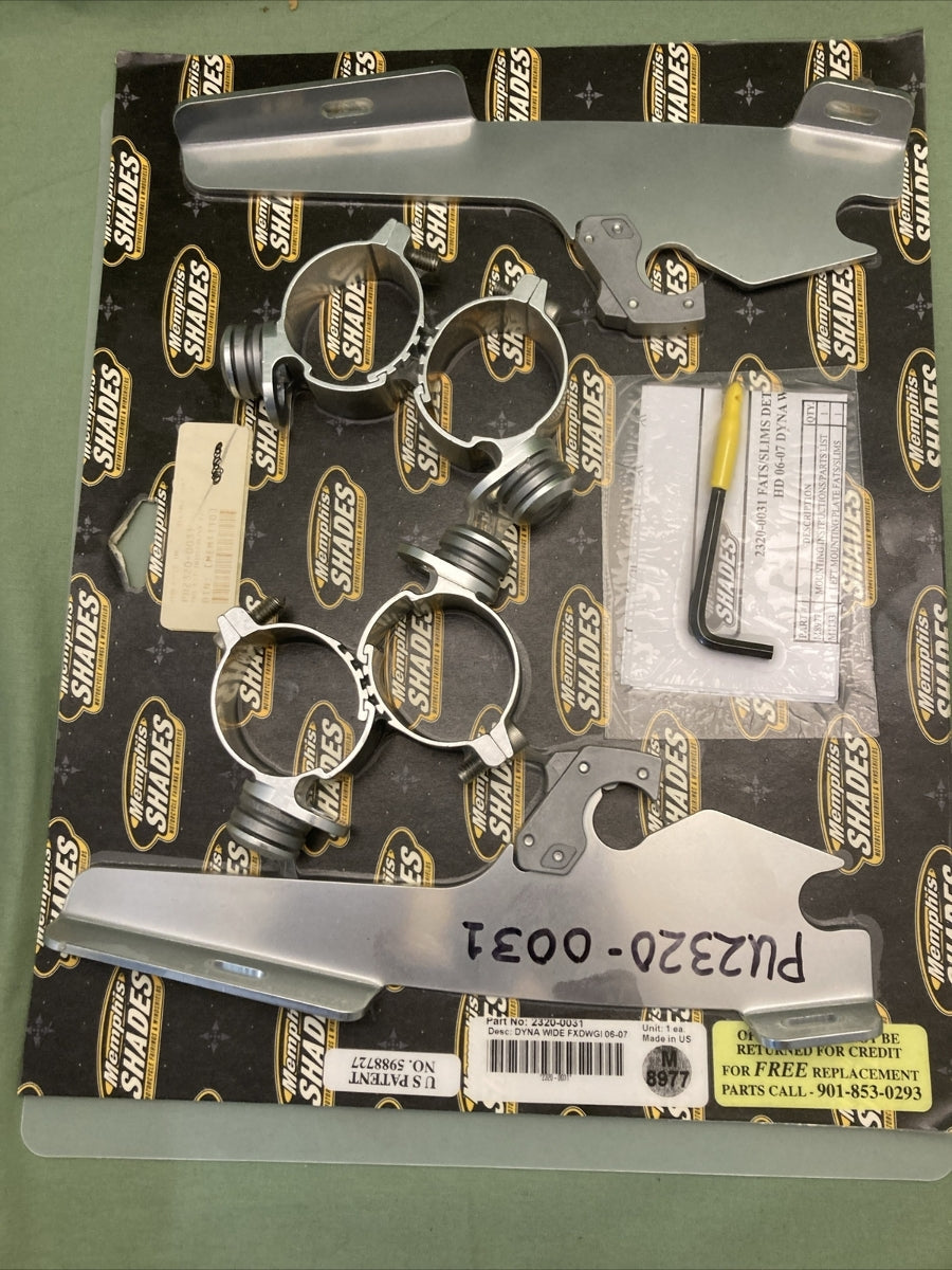 NEW MEMPHIS SHADES 2320-0031 TRIGGER LOCK MOUNTING KIT M8977 DYNA WIDE 06-07