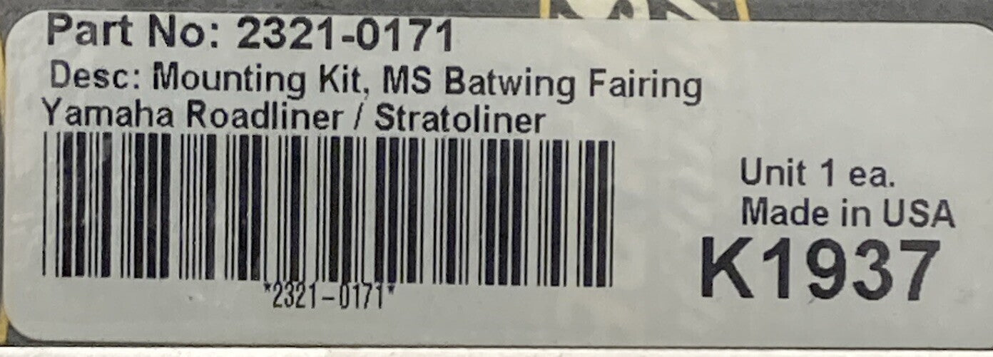 NEW MEMPHIS SHADES 2321-0171 MOUNTING KIT BATWING FAIRING YAMAHA ROADLINER K1937