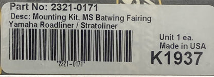 NEW MEMPHIS SHADES 2321-0171 MOUNTING KIT BATWING FAIRING YAMAHA ROADLINER K1937