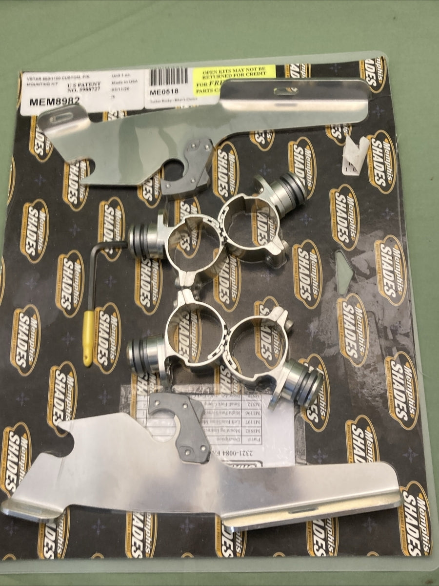 NEW MEMPHIS SHADE MEM8982 F/S MOUNTING KIT FOR VSTAR 650/1100 CUSTOM