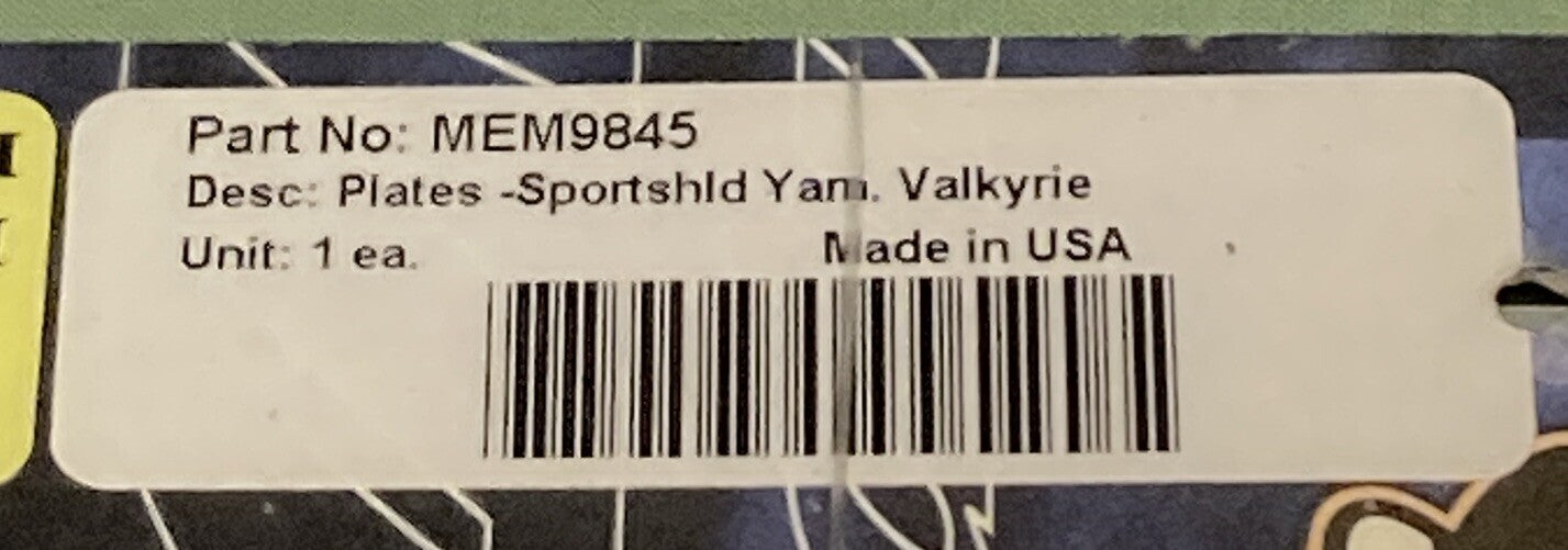 NEW MEMPHIS SHADES MEM9845 PLATES FOR SPORTS SHIELD YAMAHA VALKYRIE